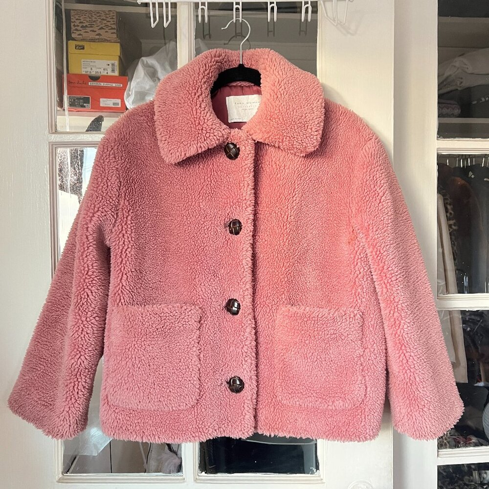 ZARA TEDDY COAT | XS